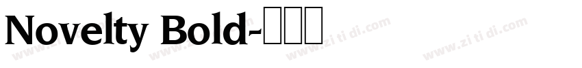 Novelty Bold字体转换